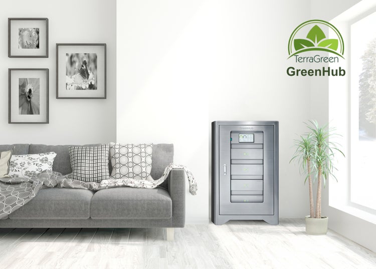 TerraGreen - GreenHub Premium-Set: Leistungsstarker 5 kWh Batteriespeicher – modular erweiterbar bis 40kWh, Energiemanagement-System & 14 kWh Wechselrichter. Für Photovolaikanlagen.  –  Angebot für Privatkunden
