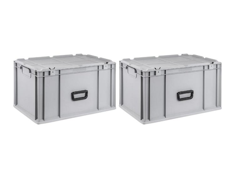 PROREGAL SuperSparSet 2 x Eurobox NextGen Portable HxBxT 33,5 x 40 x 60 cm 65 Liter Eurobehälter Transportbox Transportbehälter Stapelbehälter