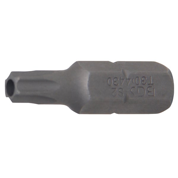 BGS Bit Antrieb Außensechskant 8 mm (5/16) T-Profil (für Torx) mit Bohrung T30 - 4430