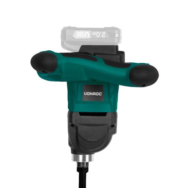 VONROC Mörtelrührer inkl. Rührwerk, Quirl - Farbmischer, Farbrührer, Betonmischer, Rührgerät Akku - 20V ohne Akku und Ladegerät, 1200mm - jetzt Variante Wählen