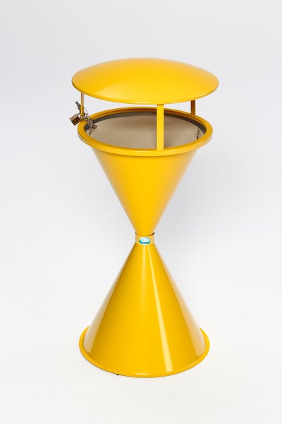 PROREGAL Klassischer Standascher Für Innen Außenbereich HxBxT 73 x 40 x 40 cm Stahlblech Gelb