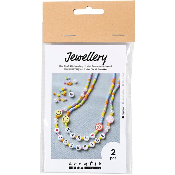 Creativ Company DIY Sets Beads Mini Kreativ Set Schmuck, Halsketten, Kreativ Box