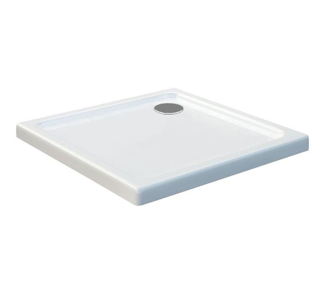 Quadratische Duschwanne mit Abfluss