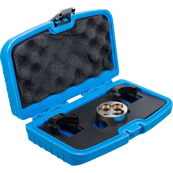BGS Ventilwerkzeugsatz in geöffnetem, blauem Aufbewahrungskoffer