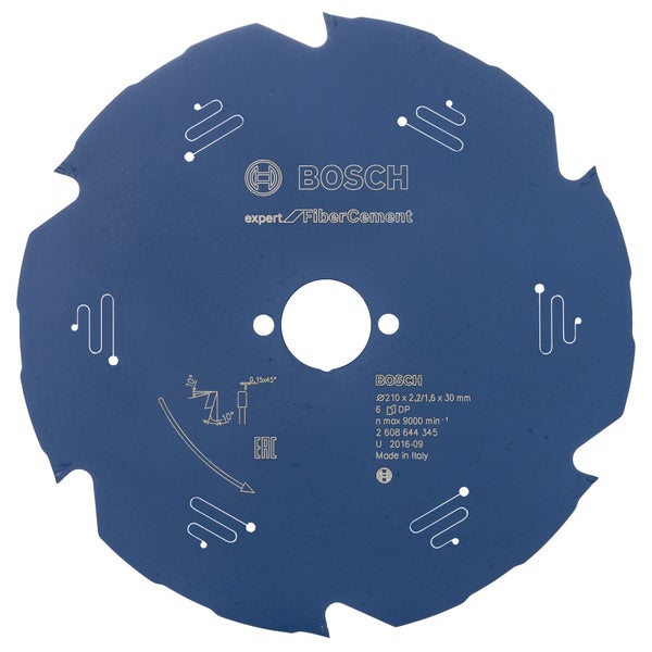 Bosch Kreissägeblatt Expert for Fibre Cement für Handkreissägen 210 x 30 x 2,2 mm 6 - 2608644345