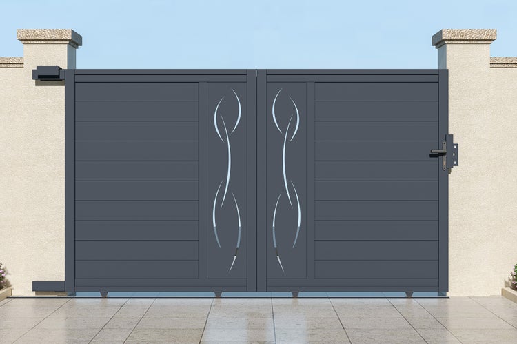 Schiebetor aus Aluminium 3m LIFE 300C180 Grau