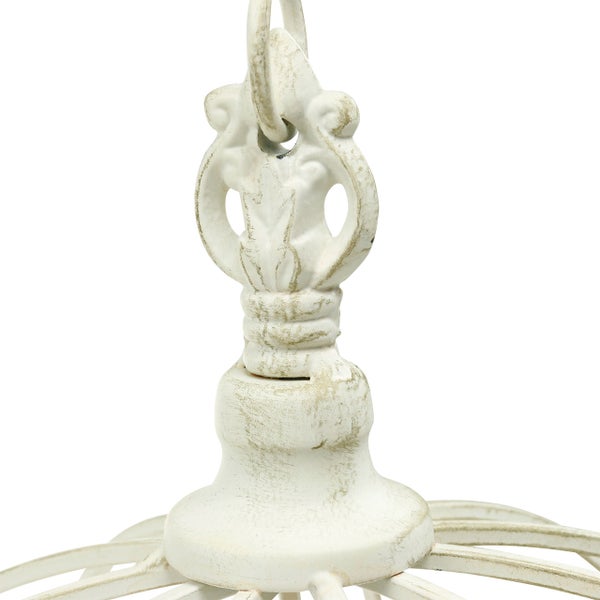 Detail einer Hängelampe mit Aufhängung