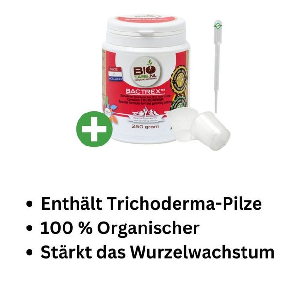 BioTabs Bactrex 250g – Biologischer Bodenverbesserer gegen Parasiten für starke Wurzeln & gesundes Pflanzenwachstum