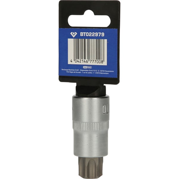 KS Tools Steckschlüssel-Einsatz mit Innenvielzahnprofil auf Blisterkarte