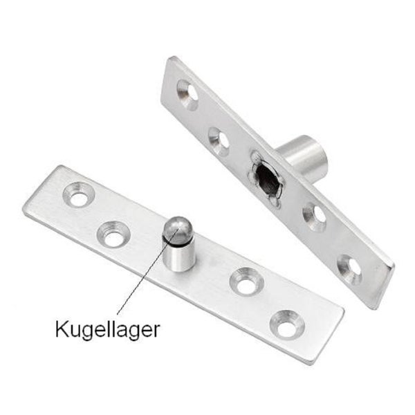 Zweiteiliges Türdrehband aus Edelstahl mit Kugellager zur Montage an Türen