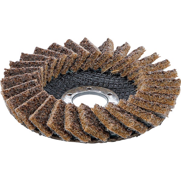 BGS Fächerschleifscheibe, 115 mm Durchmesser, Körnung 80