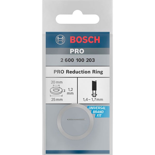 Bosch Reduzierring für PRO Kreissägeblatt 25 x 1,2 x 20 mm - 2600100203