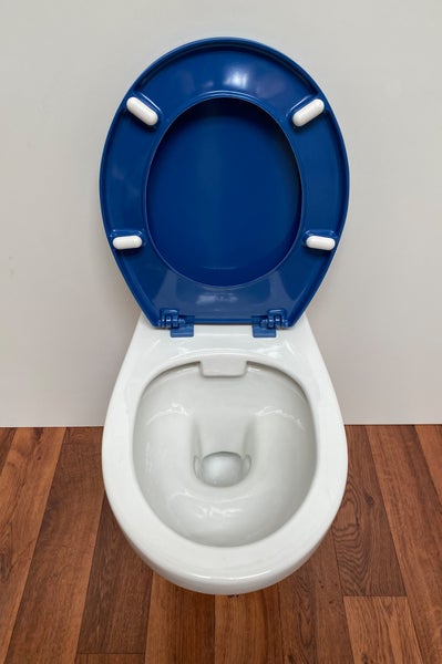 Klassischer WC Sitz Bernina sorrento blau, Duroplast, passend auf alle Standard WC's