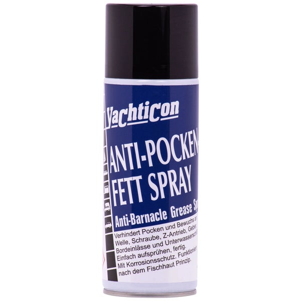 Yachticon Anti Pocken Fett Spray zur Verhinderung von Bewuchs und Korrosionsschutz für Bootsantriebe und Unterwasserteile