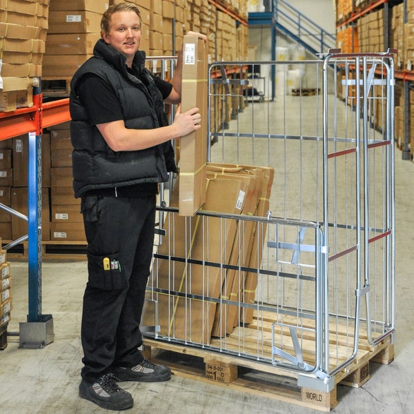 Kongamek Palettencontainer verzinkt 1800mm hoch passend zu Europaletten 1200x800mm