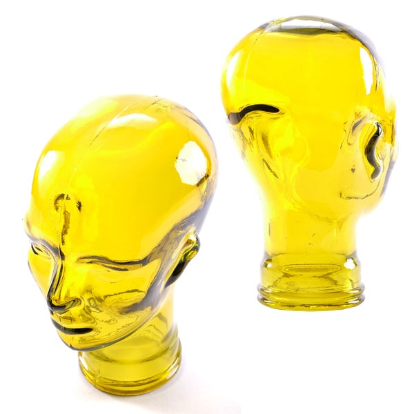 Kopfhörerständer MICK Glas transparent gelb