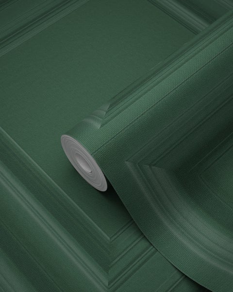 Rolle grüne Vinyltapete mit Streifenmuster