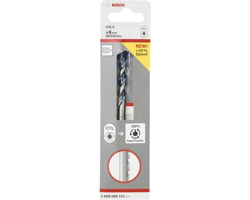 Bosch CYL-5 Betonbohrer 8 Millimeter Durchmesser in Blisterverpackung