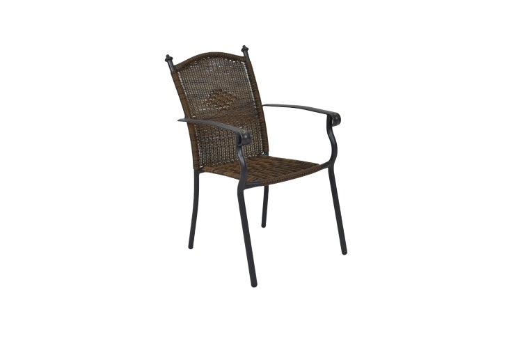 Roma Gartensessel, stapelbar, 2er Set, braun