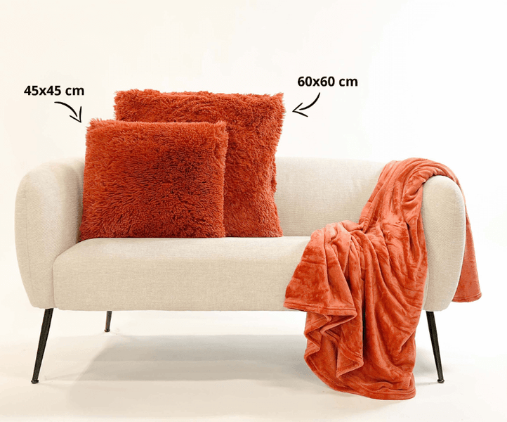 Fluffy Dekokissen - Fluffy 45x45 cm, Orange