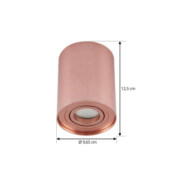 Arcchio Jolina (Modern) in Kupfer aus Aluminium (1 flammig, GU10) Wohnzimmerleuchte