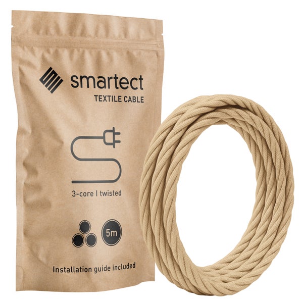 Smartect Textilkabel 5 Meter in Verpackung