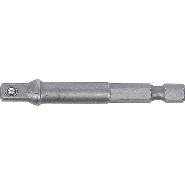 BGS Adapter für Bohrmaschinen Antrieb Außensechskant 6,3 mm (1/4) / Abtrieb Außenvierkant 6,3 mm (1/4) - 9685-1