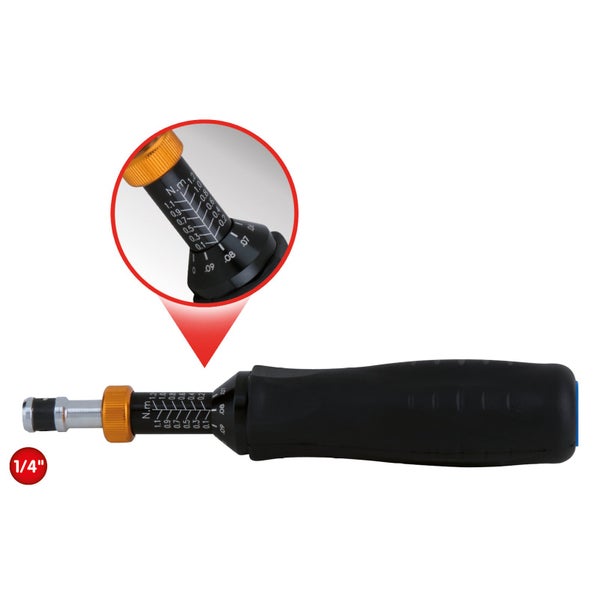 Drehmoment-Schraubendreher mit 1/4-Zoll-Antrieb