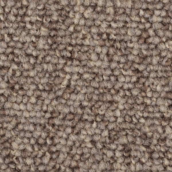 Teppichboden Meterware Auslegware in Braun in Schlingen Qualität 400 cm Breite (Meterware)