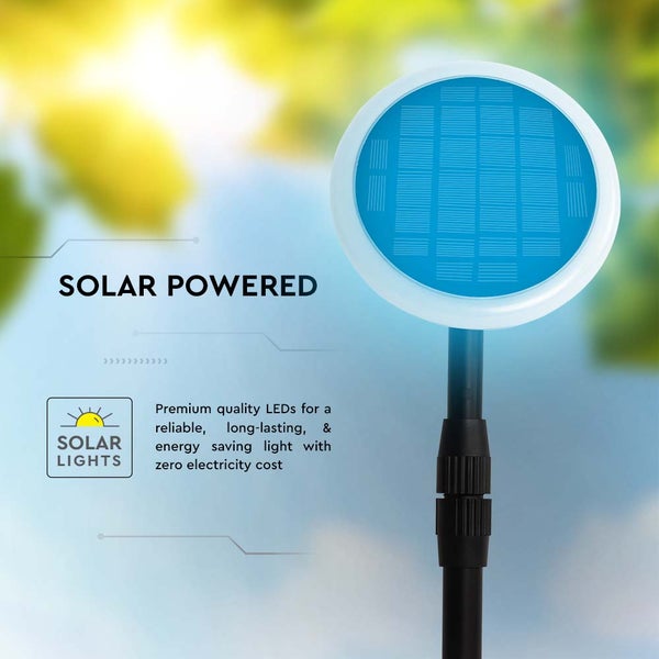 Solarleuchte mit LED und Solarpanel für den Außenbereich