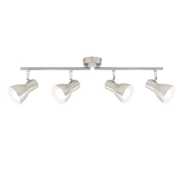 Deckenleuchte Spotleuchte Retro schwenkbar E14 25 W silber Metall Briloner