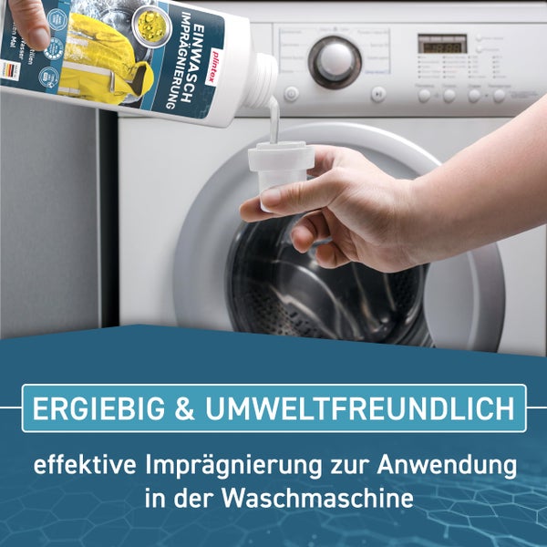 PLINTEX® 580ml Einwaschimprägnierung für Outdoorbekleidung und Funktionskleidung I Imprägnierung Waschmaschine I universell anwendbar I Softshell, Gore-tex, Skibekleidung, Motorradbekleidung