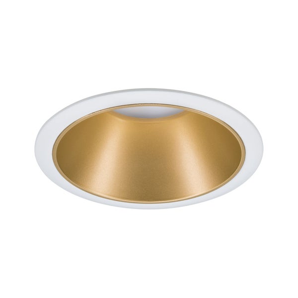 LED Einbauleuchte 3-Step-Dim Cole Coin 1er-Set IP44 rund 88mm Coin 6W 470lm 230V dimmbar 2700K Weiß, Gold matt