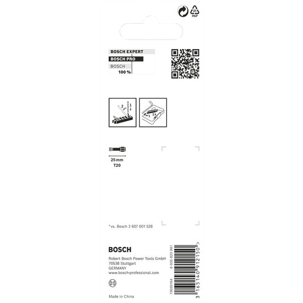 Bosch Expert Bit T20, 25 mm