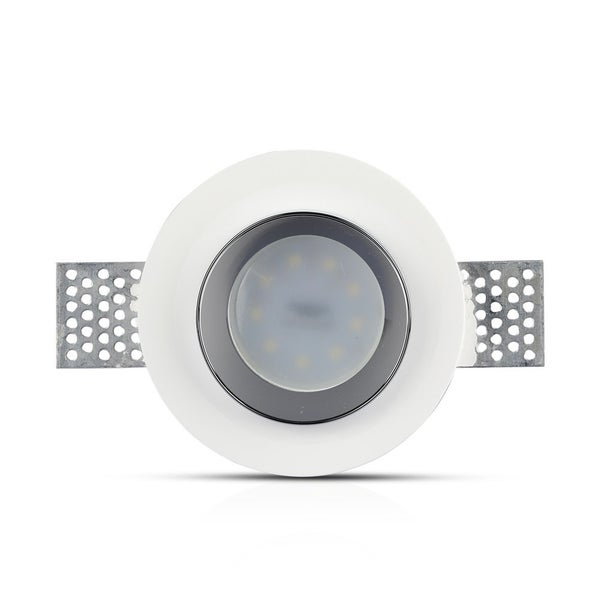 V-TAC VT-866-RD-C - LED-Strahler - Einbaustrahler - GU10 - IP20 - Weiß+Chrom - 5 Jahre - Modell Nr: