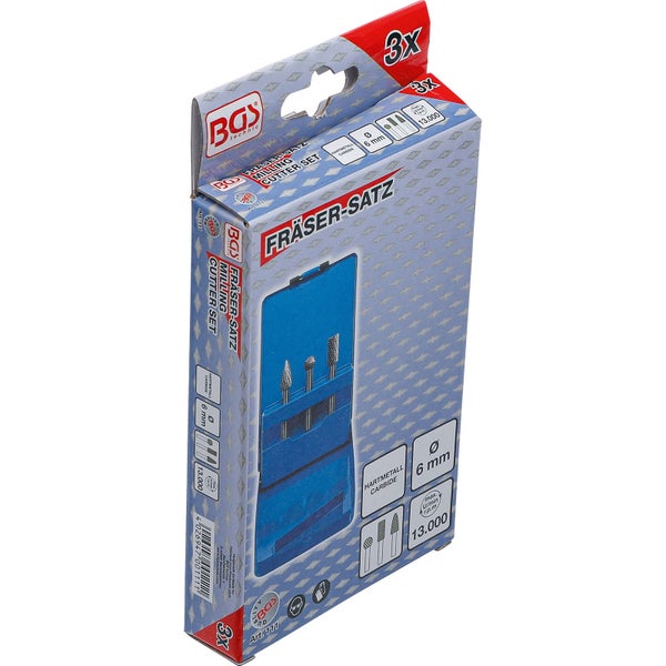 BGS Technic Fräserset im Karton