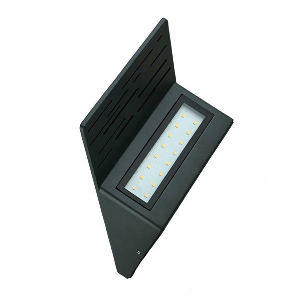 Schwarze LED-Wandleuchte für den Außenbereich