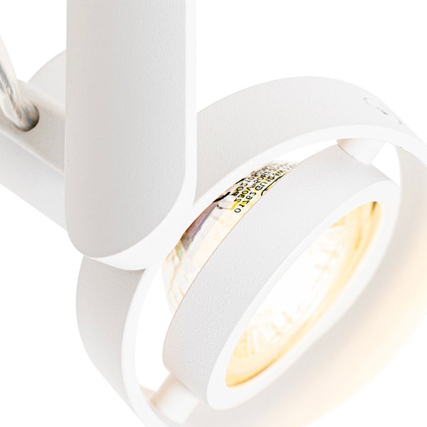 Detailansicht eines weißen LED-Deckenspots