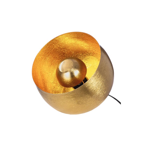 Bodenleuchte GILDE Lampe Höhe 25 cm goldfarben Metall