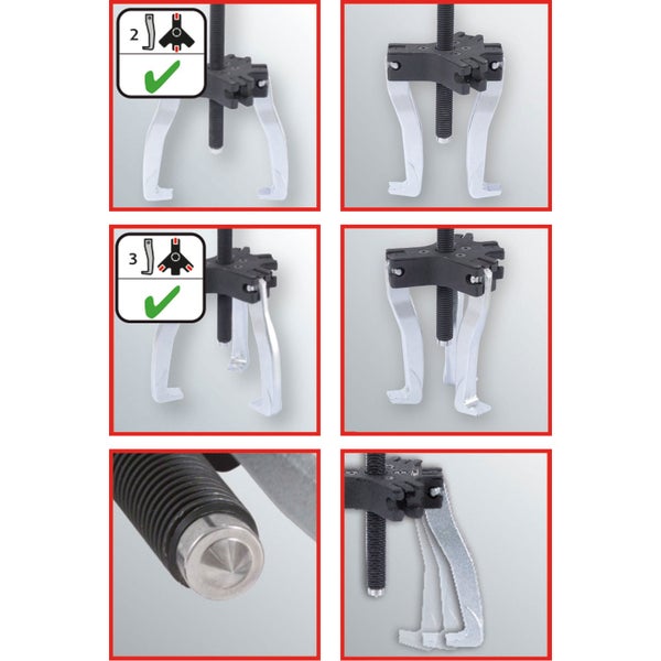 Zweiarmiger Abzieher für Werkstatt und Industrie