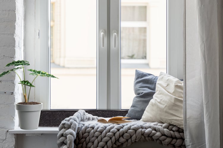 BigDean 3x Zugluftstopper für Fenster 100cm - 100% Schurwolle - Anthrazit - Luftzugstopper Durchzugstopper Windstopper - Made in Germany