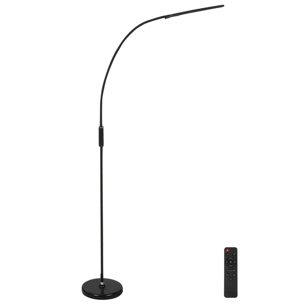 LED Stehlampe YANTIC mit Dimmer Metall Schwarz