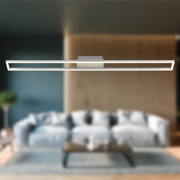 LED Deckenleuchte Wandleuchte Dimmbar Memoryfunktion 20W alu Metall Briloner