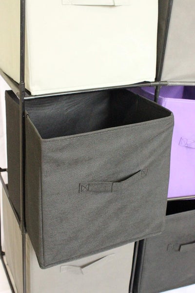 ADOB Steckregal Regal Regalsystem Raumteiler Schrank für Körbe Aufbewahrungsboxen mit 3 Fächern