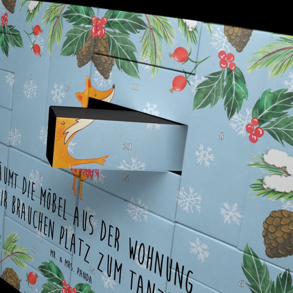 Mr. & Mrs. Panda Befüllbarer Adventskalender Fuchs Ballerina - Blau Pastell