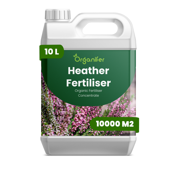 Vergleich von Organifer Flüssigdünger mit anderen Produkten für dichte Blüten, kräftige Wurzeln und ohne Vinasse. Organifer Logo.