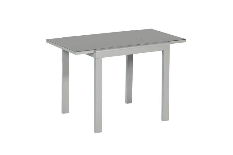 Carrara Gartenmöbelset 3tlg., Balkonausziehtisch, taupe
