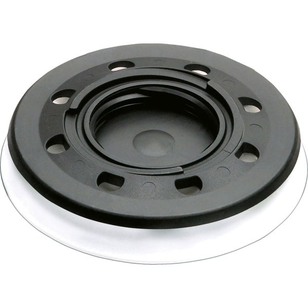 Ein Mann benutzt einen Festool Exzenterschleifer ETS 125 EQ auf einer Tür.