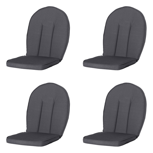 Gartenstuhlauflage Kettler Comfort/Prince Panama grau - Ca. 105x52 cm - 4er-Set