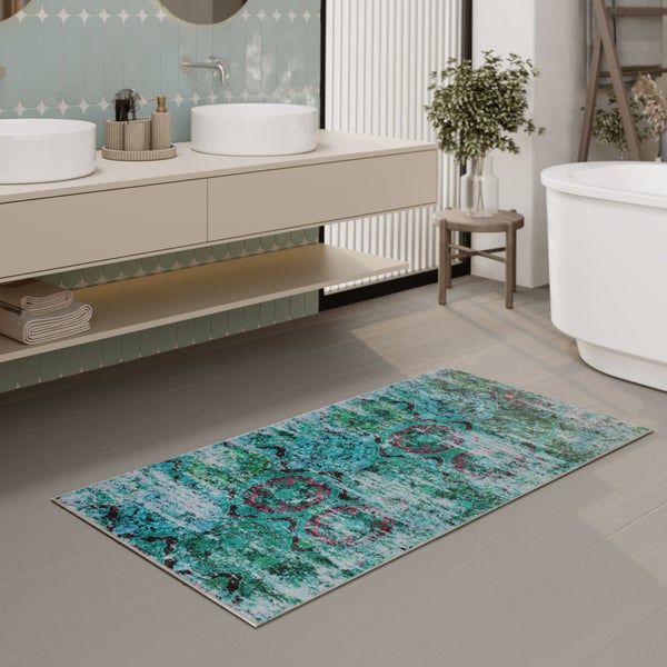 Badteppich Türkis Beach Front WECONhome 80x150 cm